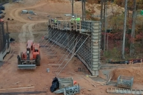 Retaining Wall Installation